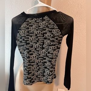 Circa early 2000 Lip Service Mesh top size Med no tags